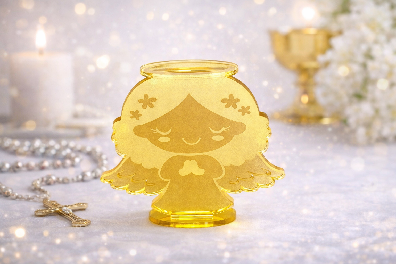 Individual Mirrored Acrylic Religious Figures