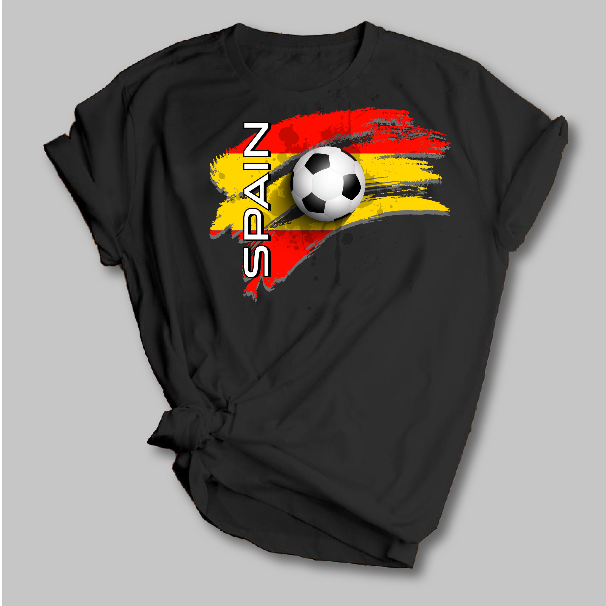 World Cup Soccer Bella Moderna Black Shirt