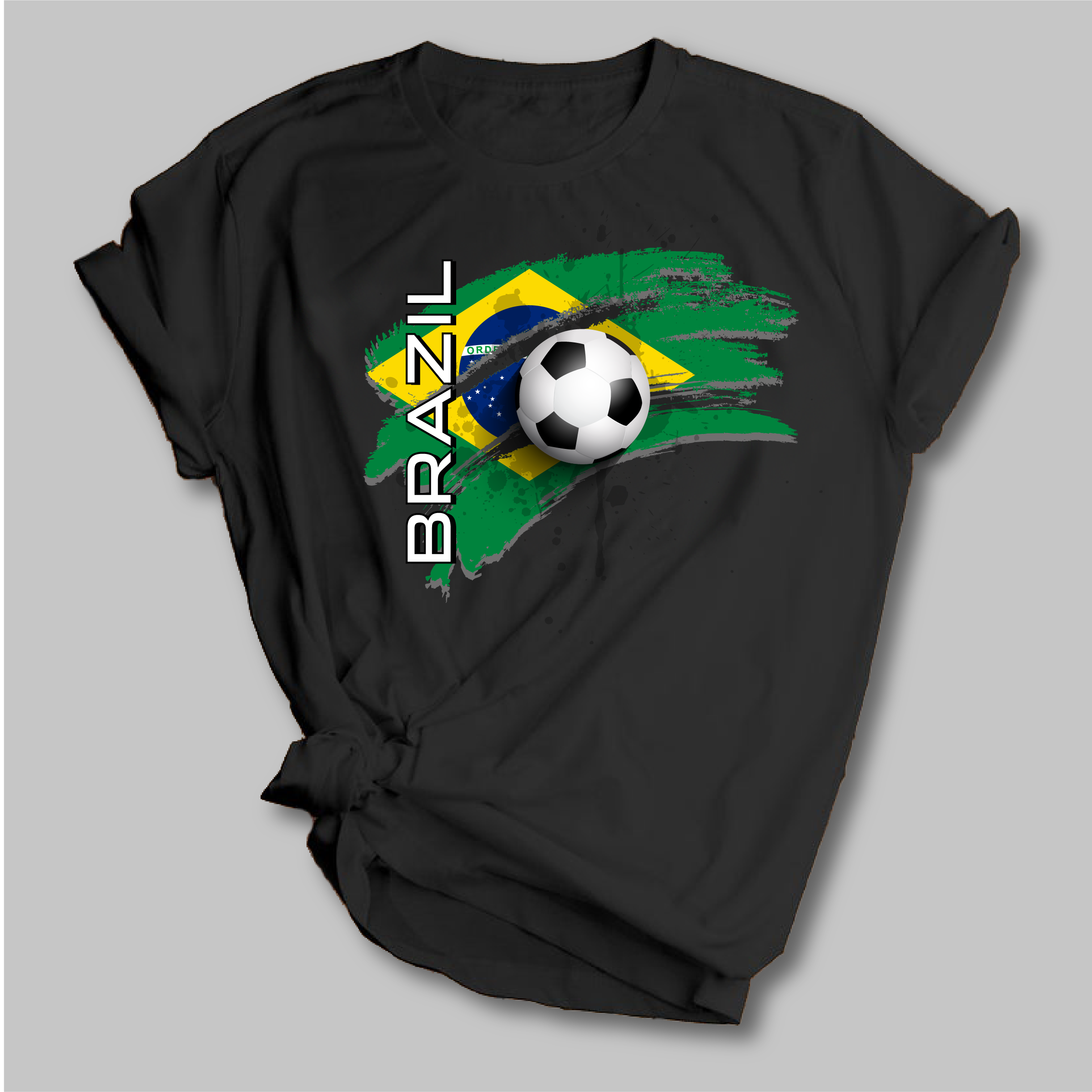World Cup Soccer Bella Moderna Black Shirt