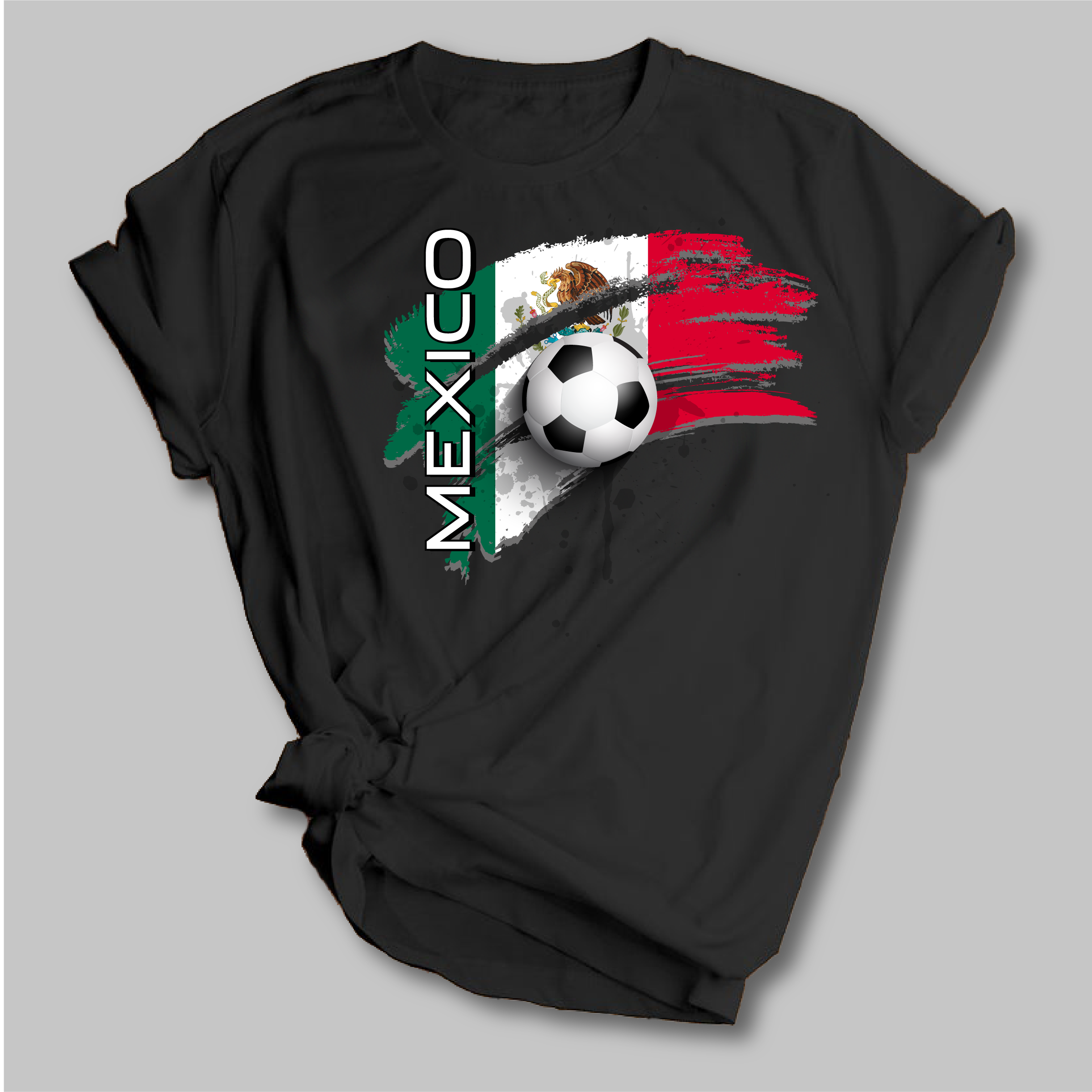 World Cup Soccer Bella Moderna Black Shirt