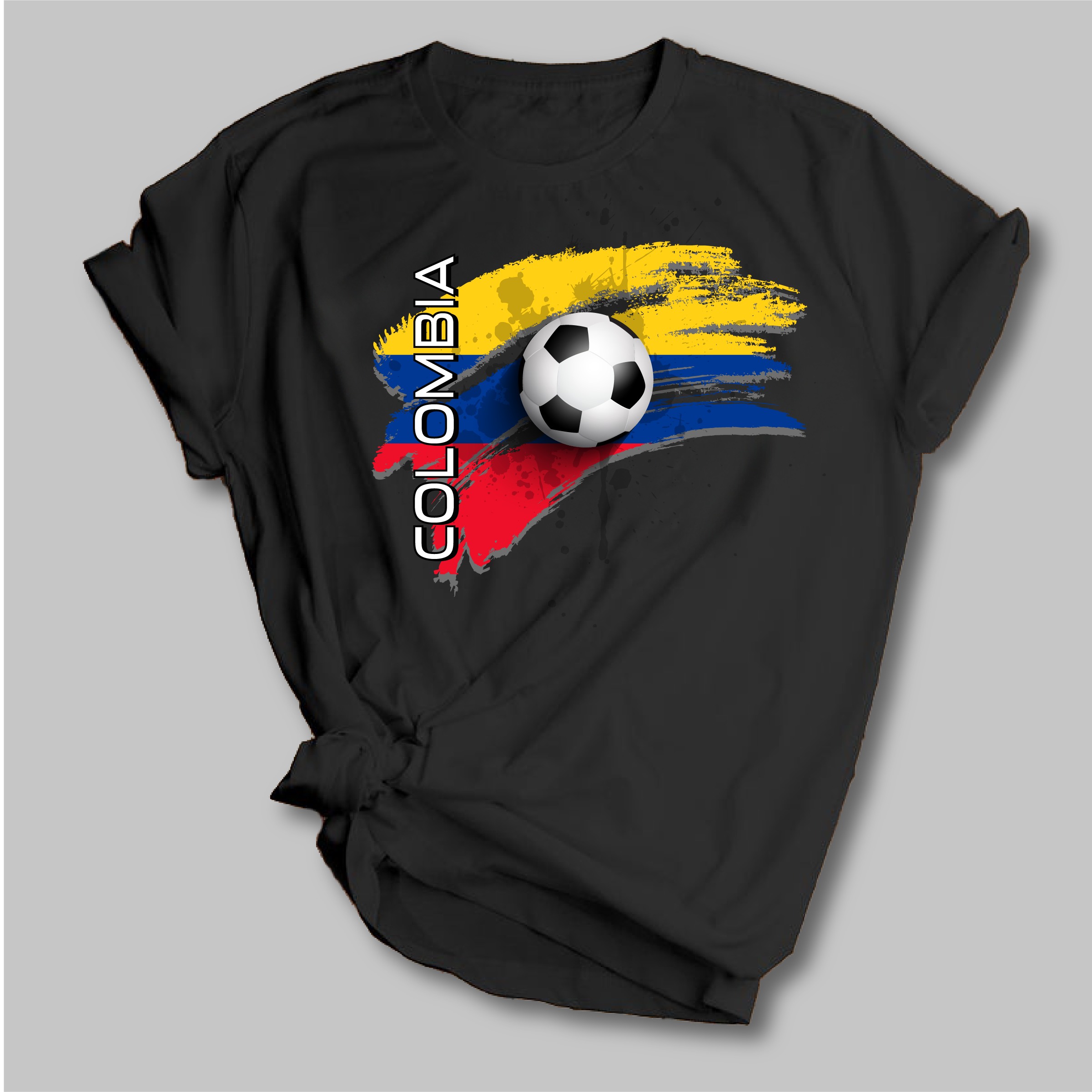 World Cup Soccer Bella Moderna Black Shirt