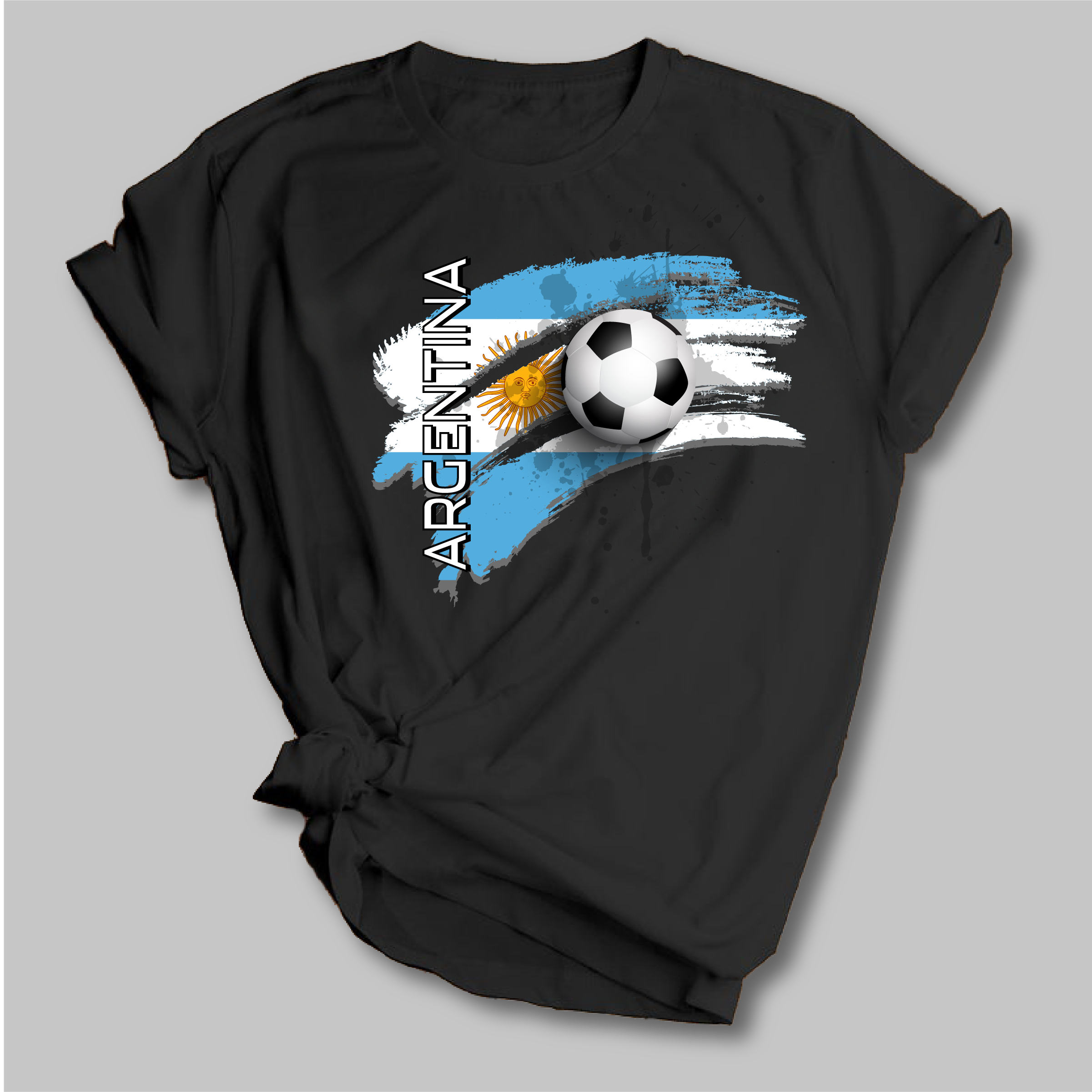 World Cup Soccer Bella Moderna Black Shirt