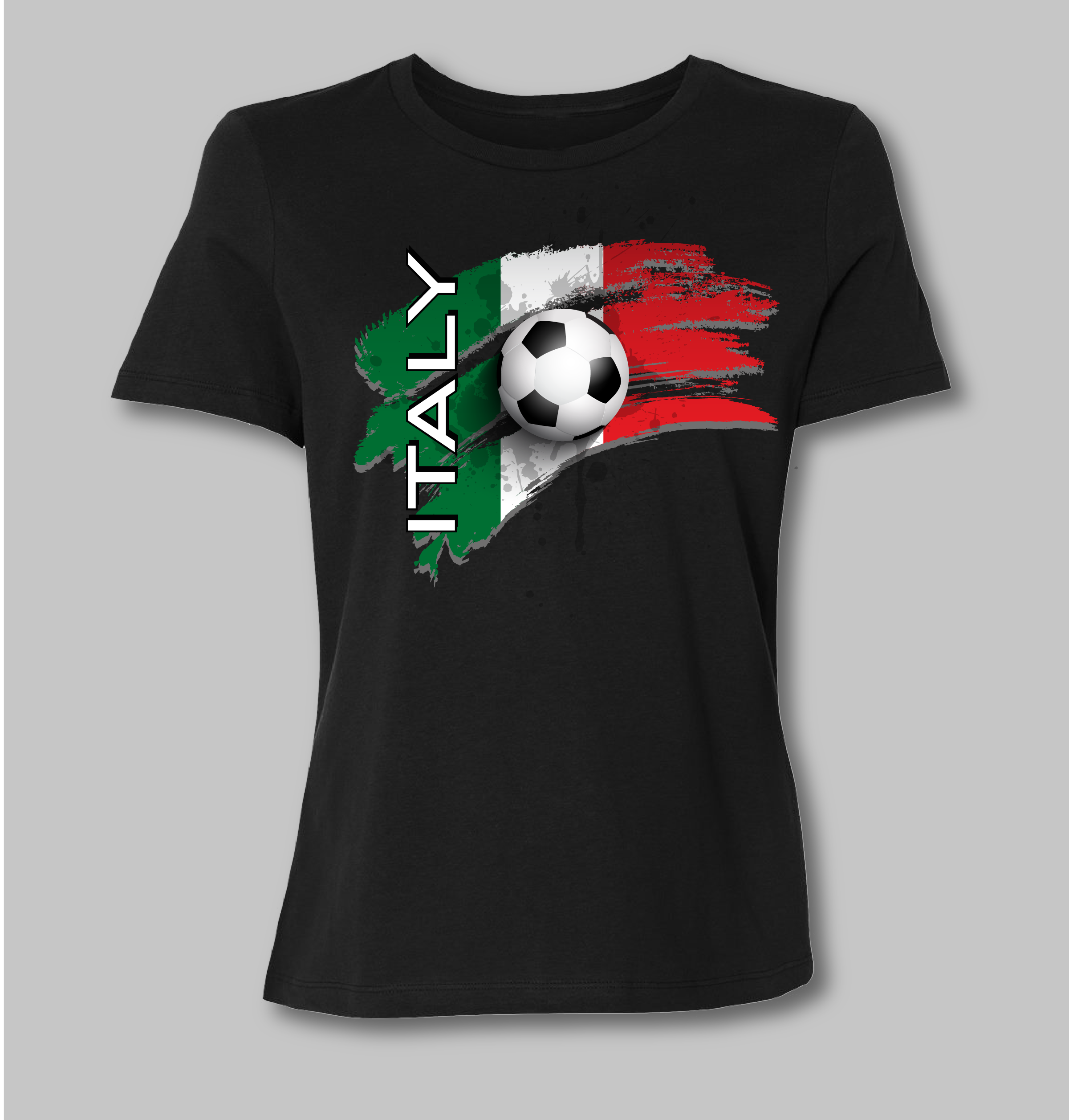 World Cup Soccer Bella Black Fit Shirt