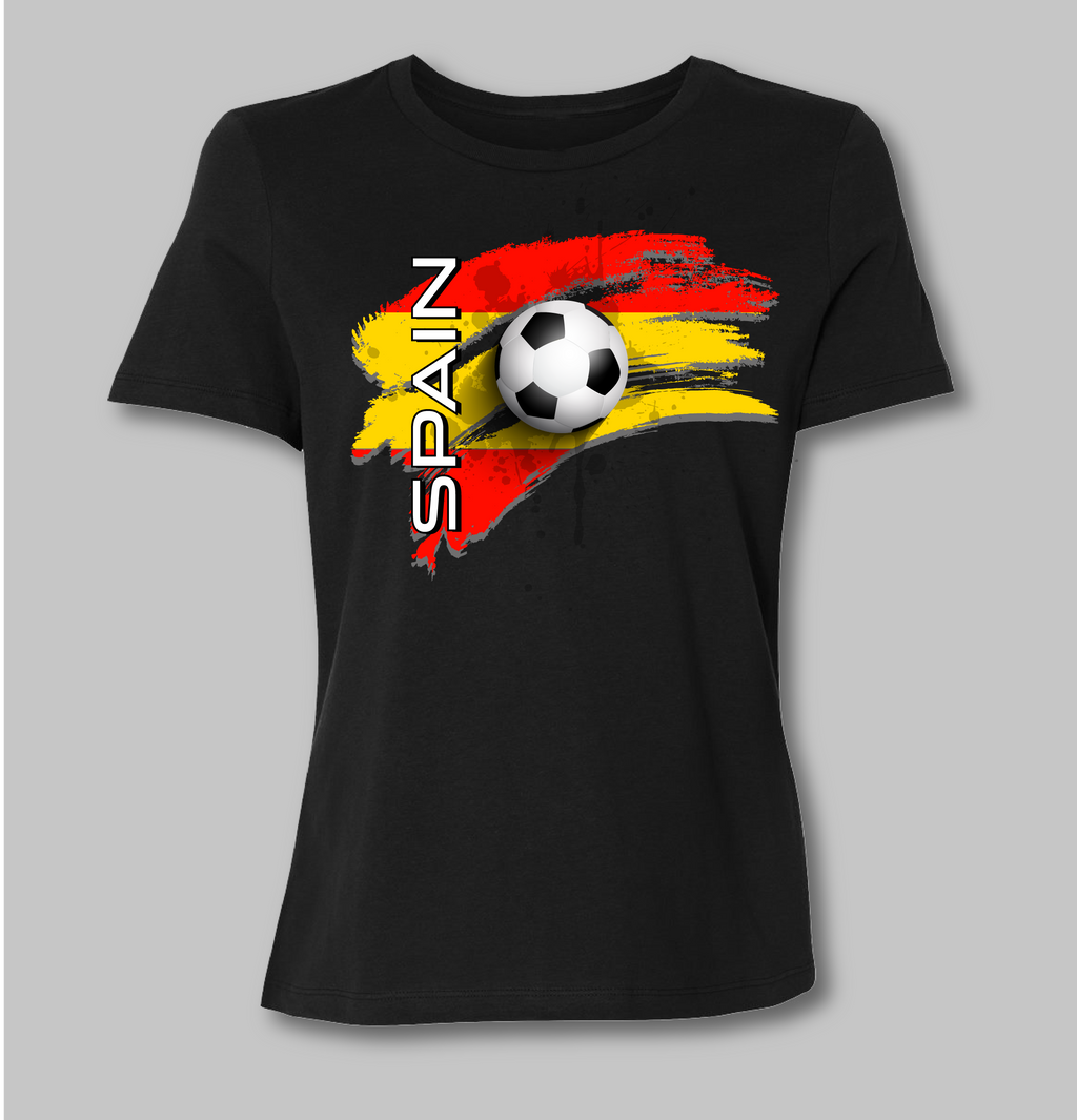 World Cup Soccer Bella Black Fit Shirt